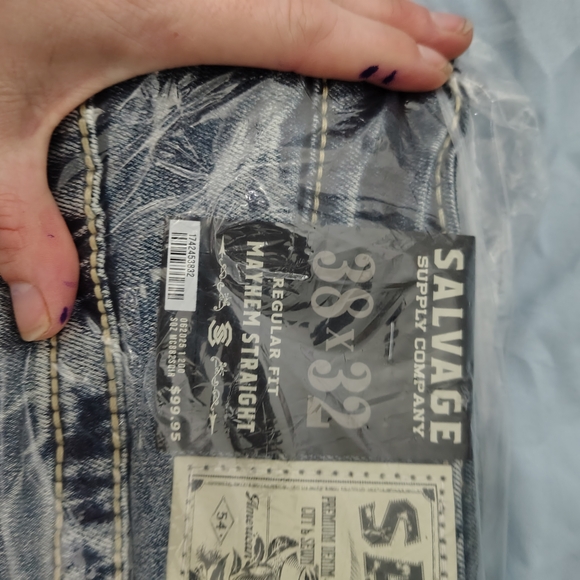 Salvage Blue Denim Jeans - Picture 3 of 5